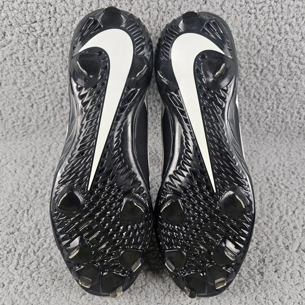 Nike Shoes Mens 13 Black White Huarache Varsity Low Baseball Cleats AO7960-003